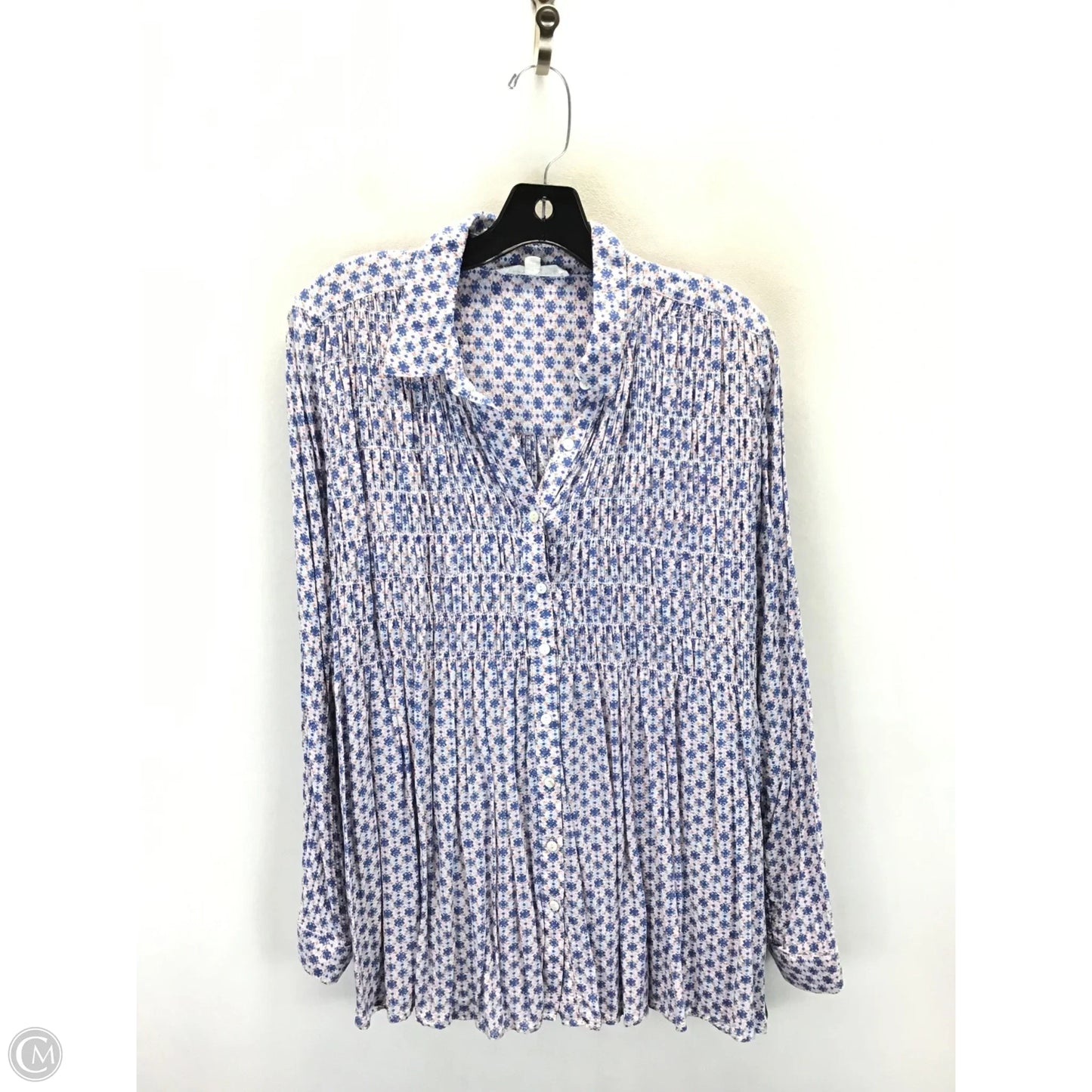 Top Long Sleeve By Jane And Delancey In Floral Print, Size: M