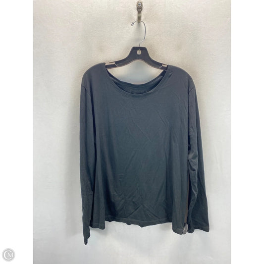 Top Long Sleeve By A New Day In Black, Size: Xxl