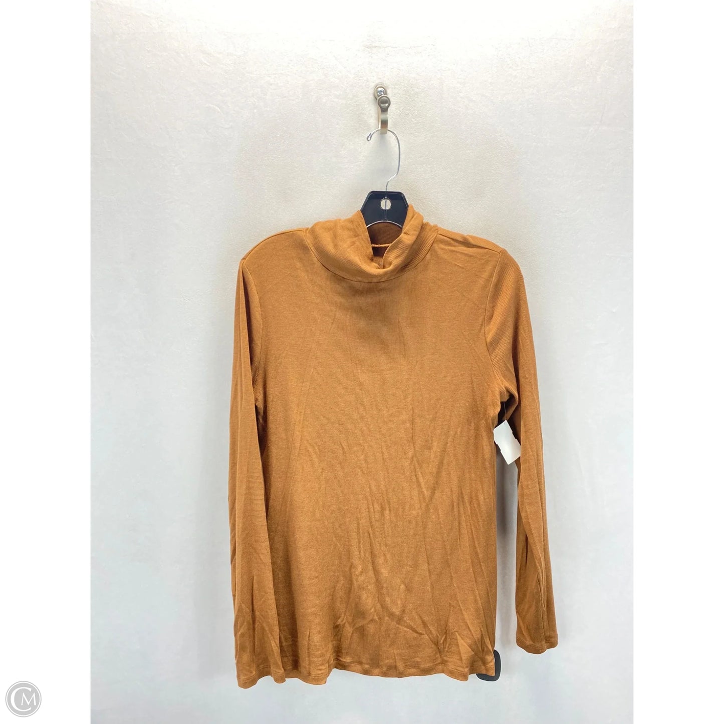 Top Long Sleeve By A New Day In Tan, Size: L