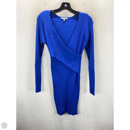 Dress Sweater By Charlotte Russe In Blue, Size: L