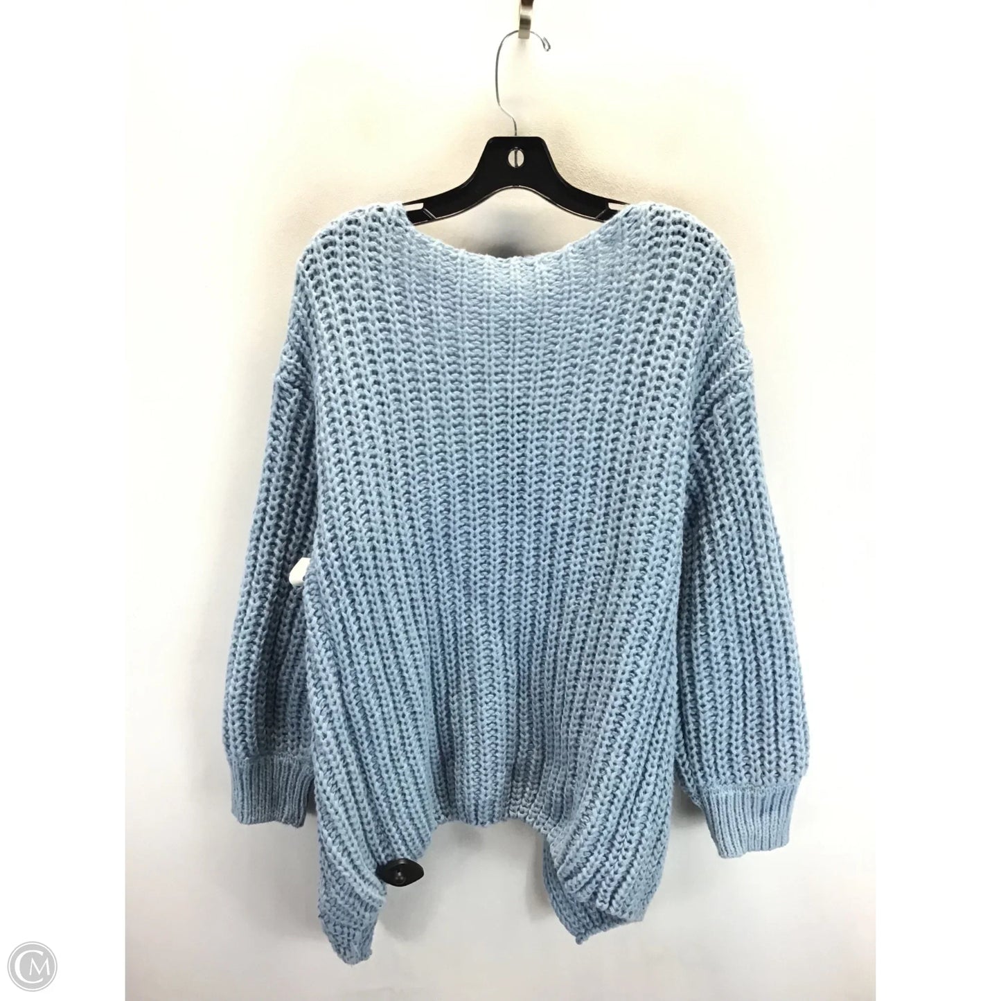 Sweater Cardigan By Fashion Nova In Blue, Size: L