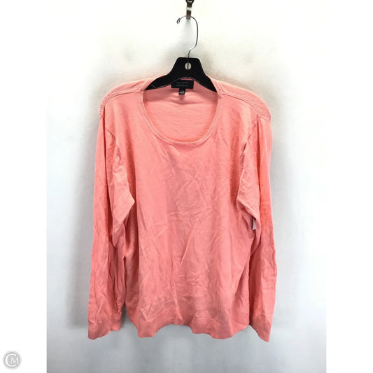 Sweater By Banana Republic In Peach, Size: Xxl