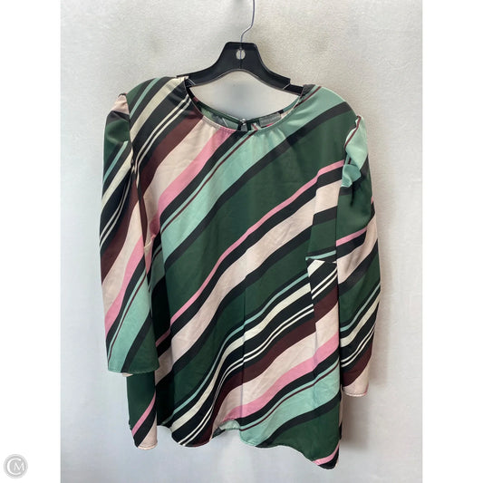 Top Long Sleeve By Vince Camuto In Multi-colored, Size: 3x
