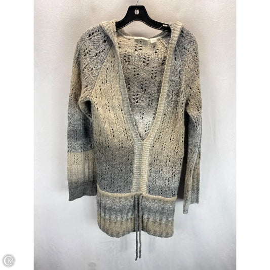 Sweatshirt Hoodie By Dkny In Grey, Size: L