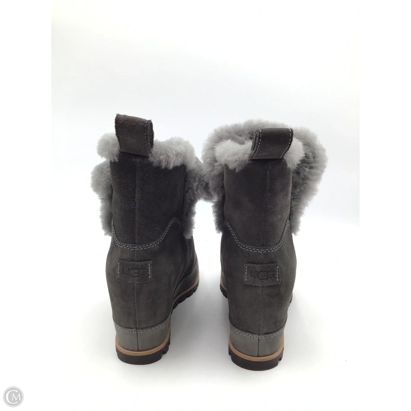 Boots Designer By Ugg In Grey, Size: 9.5