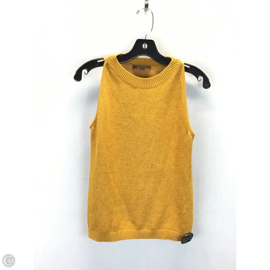 Top Sleeveless By Ann Taylor In Yellow, Size: S