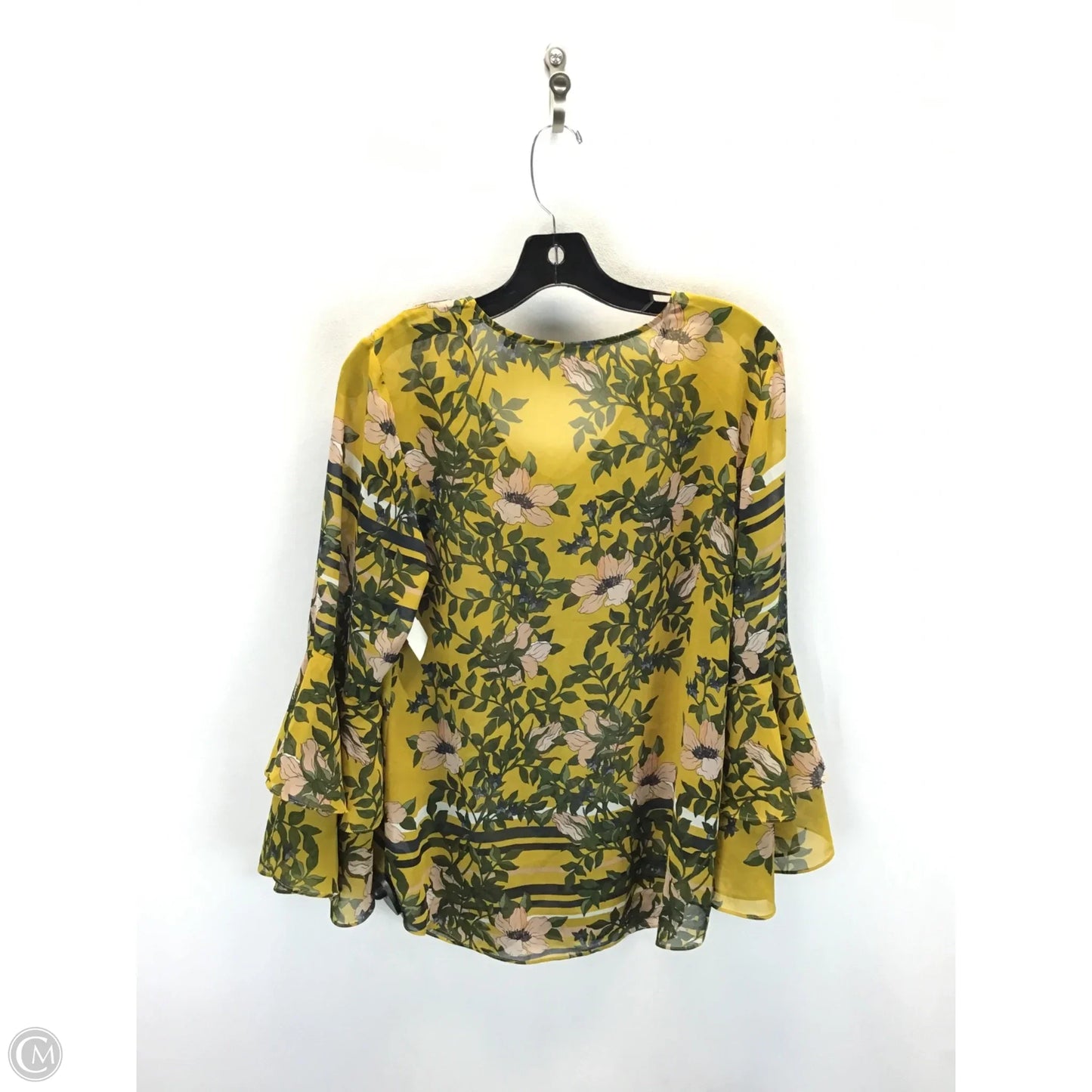 Top Long Sleeve By Cabi In Yellow, Size: S