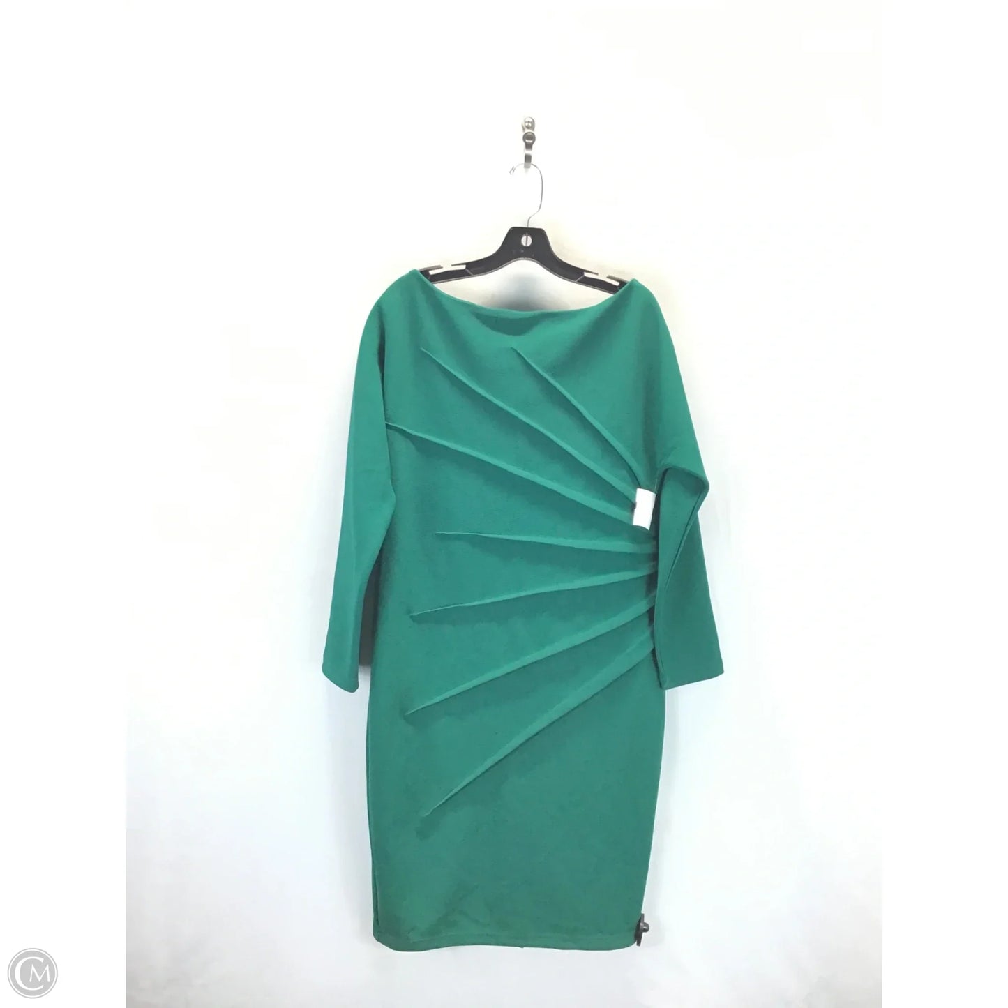 Dress Casual Midi By New York And Co In Green, Size: Xl