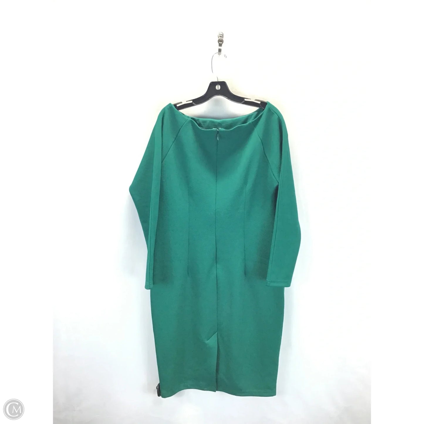 Dress Casual Midi By New York And Co In Green, Size: Xl
