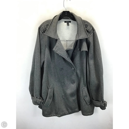Coat Peacoat By Torrid In Grey, Size: 4x