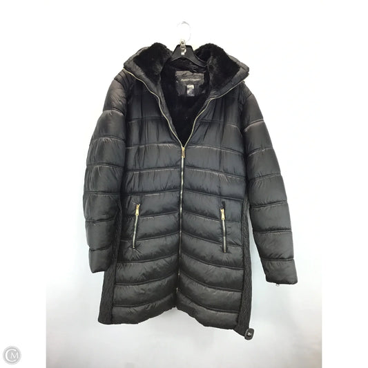 Coat Puffer & Quilted By Ashley Stewart In Black, Size: 1x