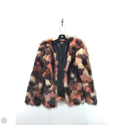 Coat Faux Fur & Sherpa By Fashion Nova In Multi-colored, Size: M