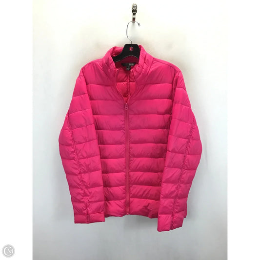 Jacket Puffer & Quilted By Ana In Pink, Size: L