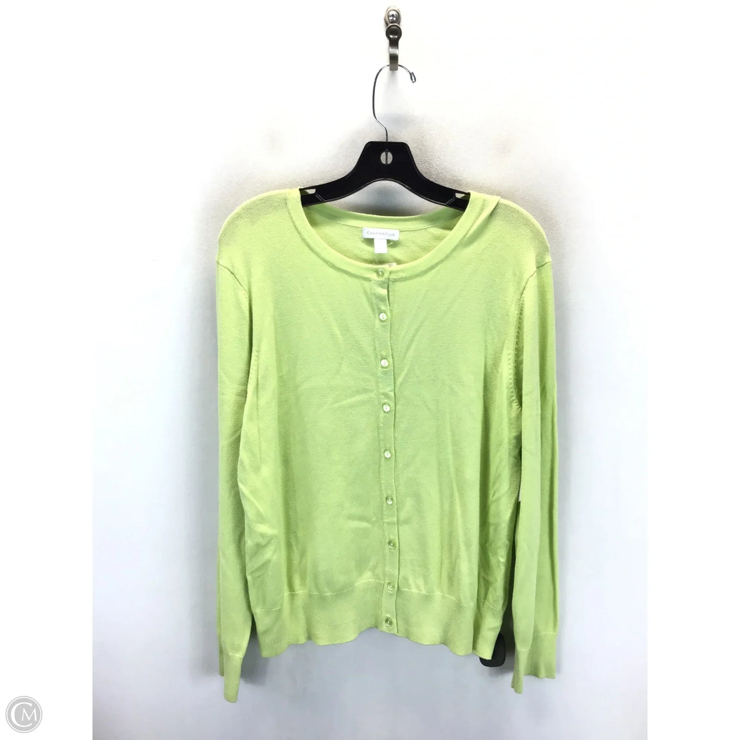 Sweater By Charter Club In Green, Size: L