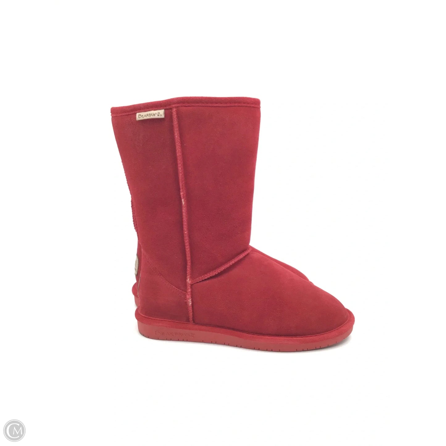 Boots Mid-calf Flats By Bearpaw In Red, Size: 8