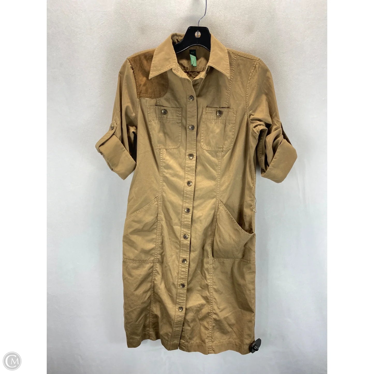 Dress Casual Midi By Lauren By Ralph Lauren In Brown, Size: S