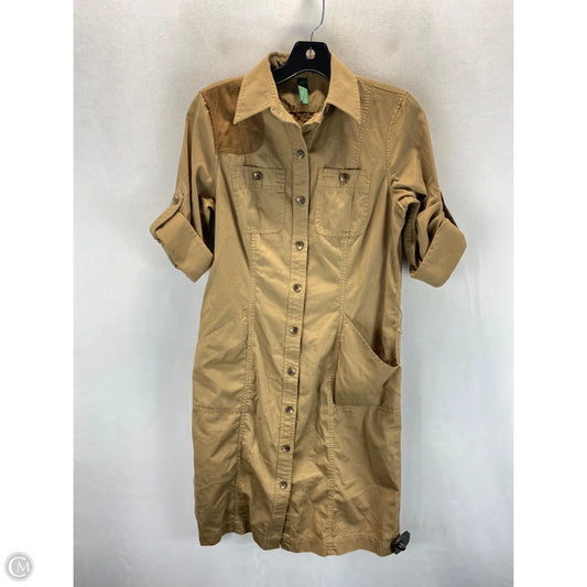 Dress Casual Midi By Lauren By Ralph Lauren In Brown, Size: S