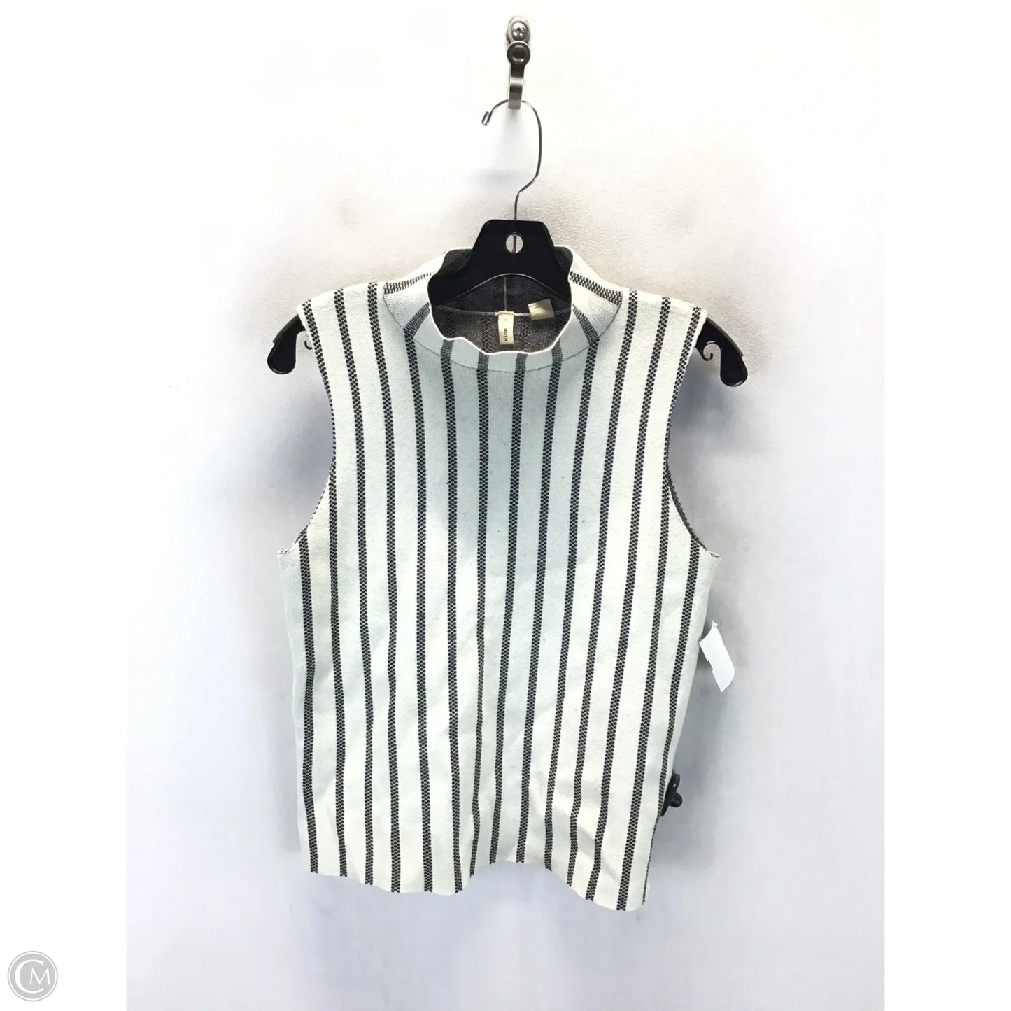 Top Sleeveless By Moth In Striped Pattern, Size: S