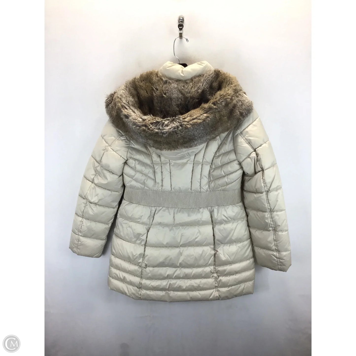 Coat Puffer & Quilted By Laundry In Tan, Size: L