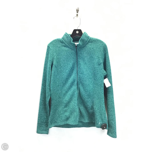 Athletic Jacket By Danskin In Green, Size: L