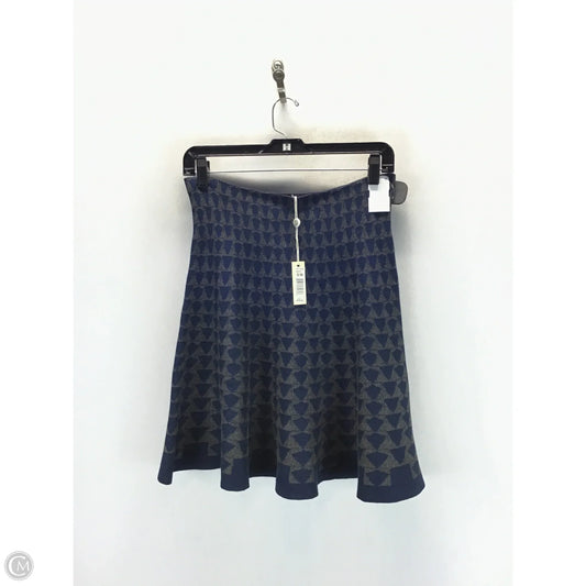 Skirt Midi By Max Studio In Blue & Grey, Size: S