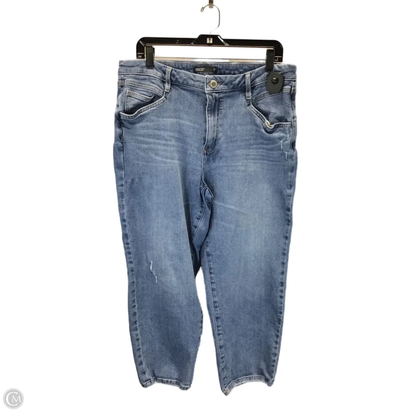 Jeans Straight By Simply Vera In Blue, Size: 14
