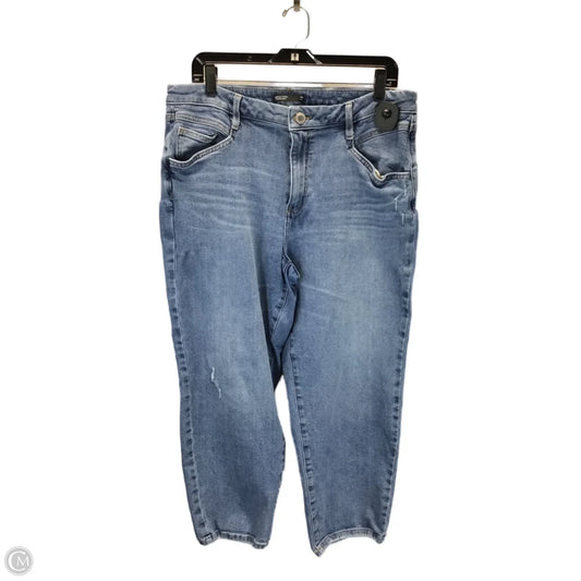 Jeans Straight By Simply Vera In Blue, Size: 14
