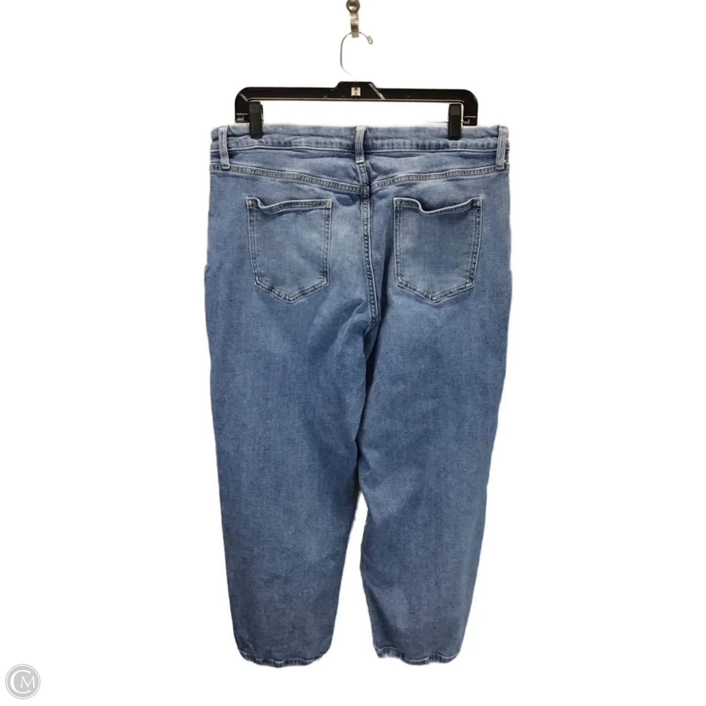 Jeans Straight By Simply Vera In Blue, Size: 14