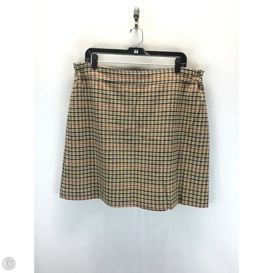 Skirt Midi By J. Crew In Plaid Pattern, Size: 18