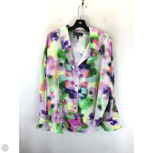 Top Long Sleeve By Eloquii In Multi-colored, Size: 18