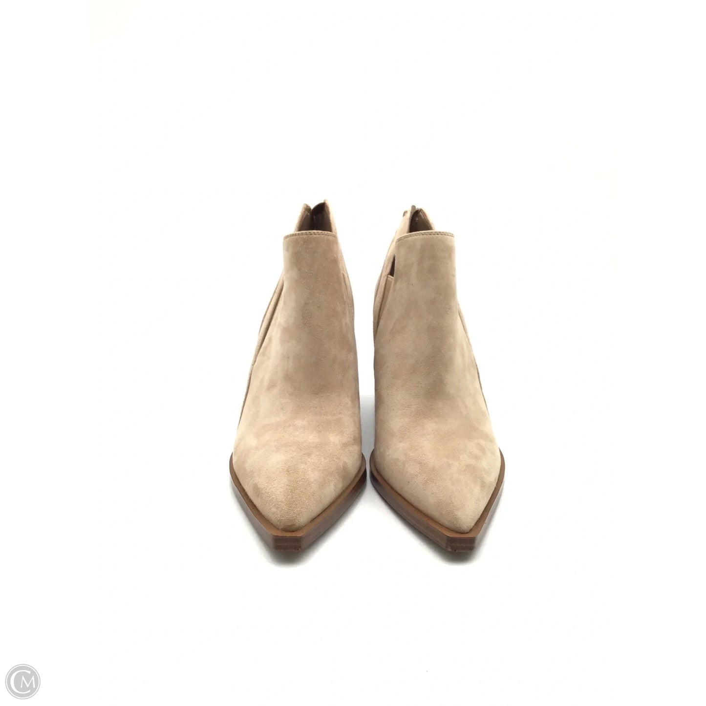 Boots Ankle Heels By Vince Camuto In Tan, Size: 8