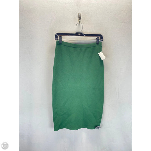 Skirt Midi By Eva Mendes In Green, Size: Xs