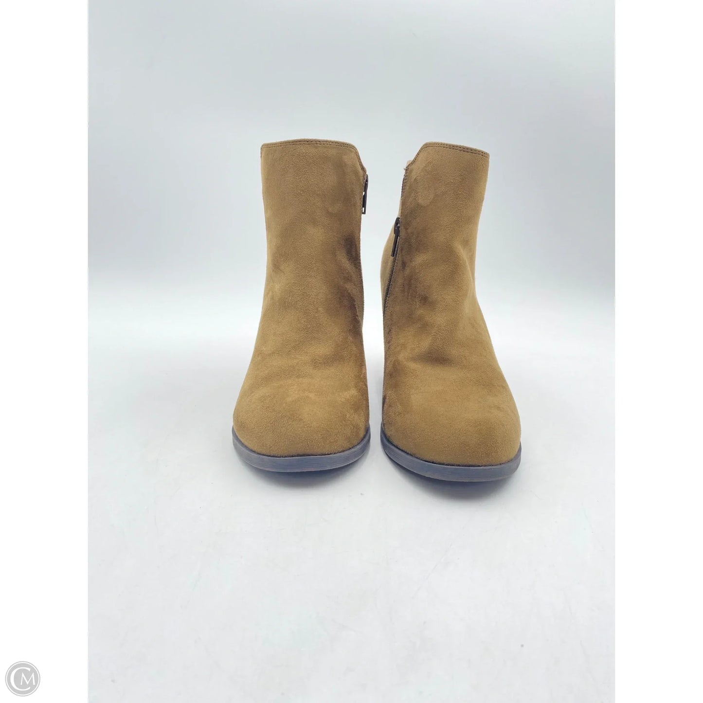 Boots Ankle Heels By Mix No 6 In Green, Size: 8