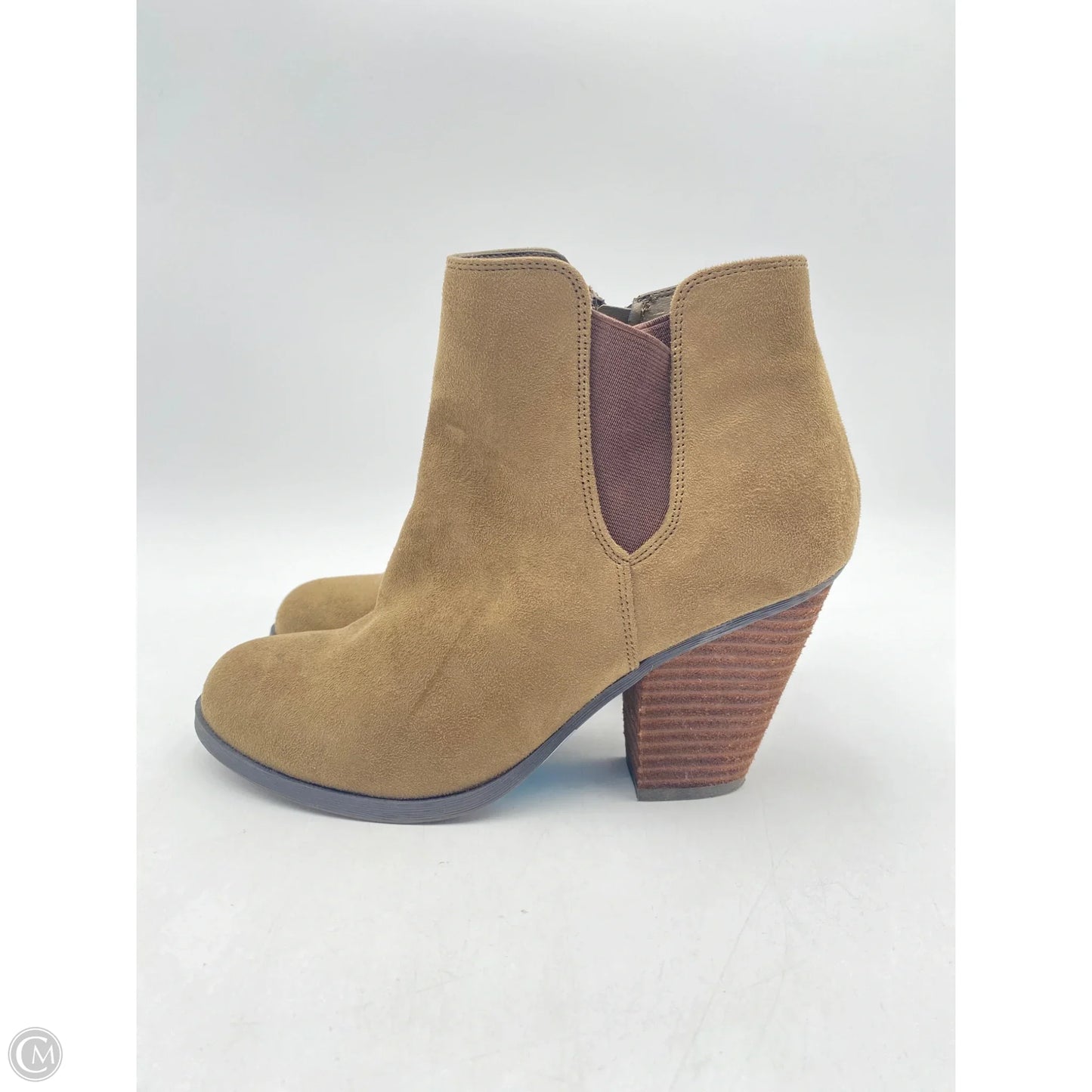 Boots Ankle Heels By Mix No 6 In Green, Size: 8