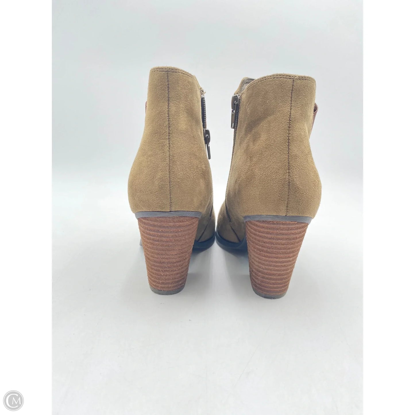 Boots Ankle Heels By Mix No 6 In Green, Size: 8