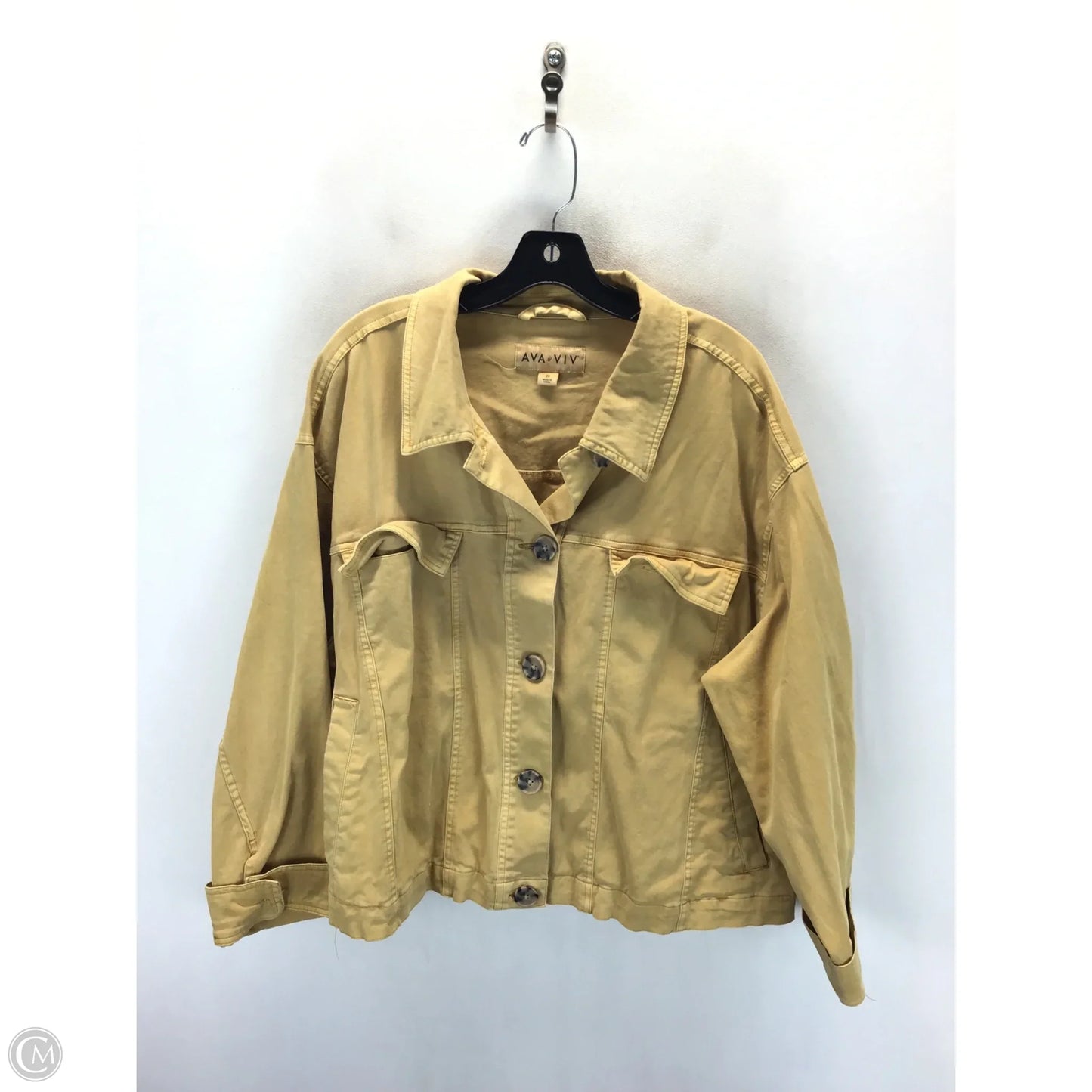 Jacket Other By Ava & Viv In Yellow, Size: 2x