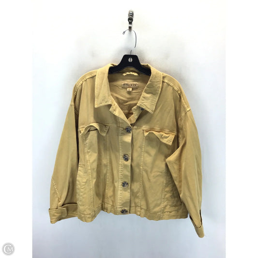 Jacket Other By Ava & Viv In Yellow, Size: 2x