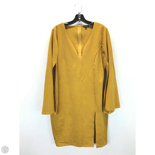 Dress Casual Midi By Fashion Nova In Gold, Size: 1x