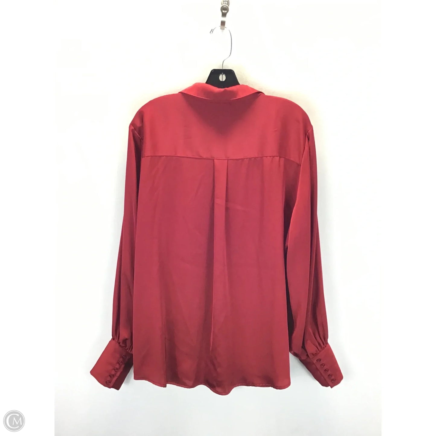 Top Long Sleeve By New York And Co In Red, Size: Xl