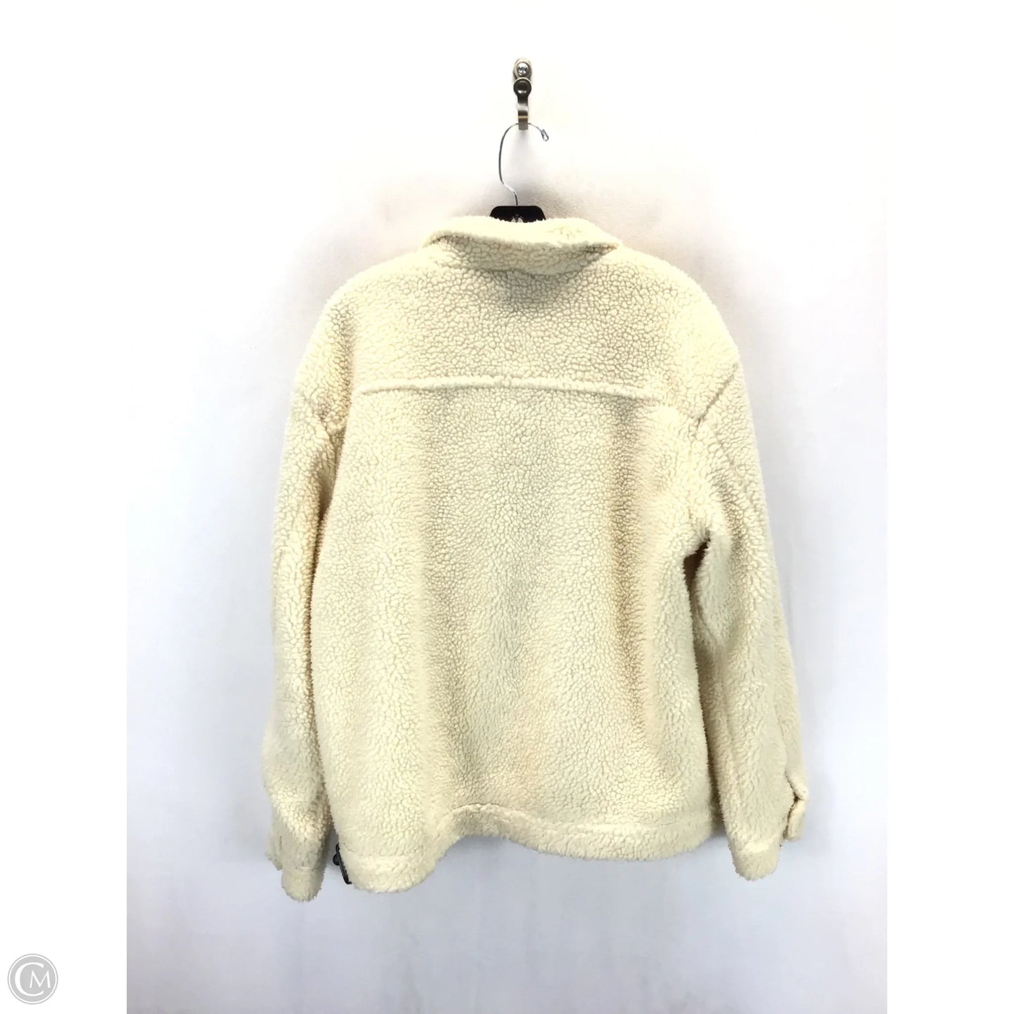 Coat Faux Fur & Sherpa By Clothes Mentor In Cream, Size: M