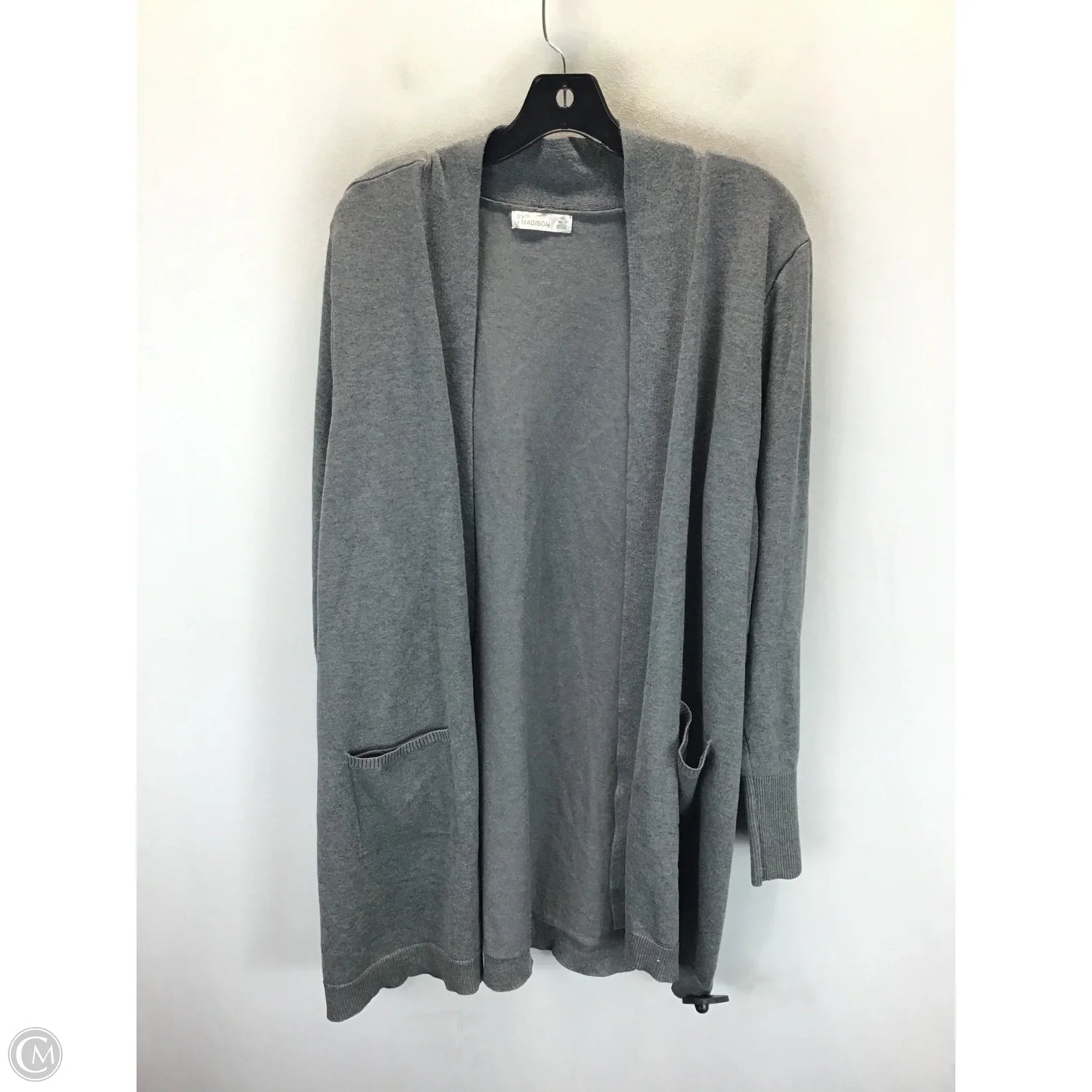 Sweater Cardigan By 89th And Madison In Grey, Size: 2x