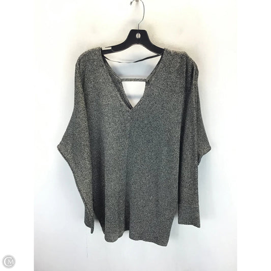 Sweater By Lane Bryant In Black & Gold, Size: 1x