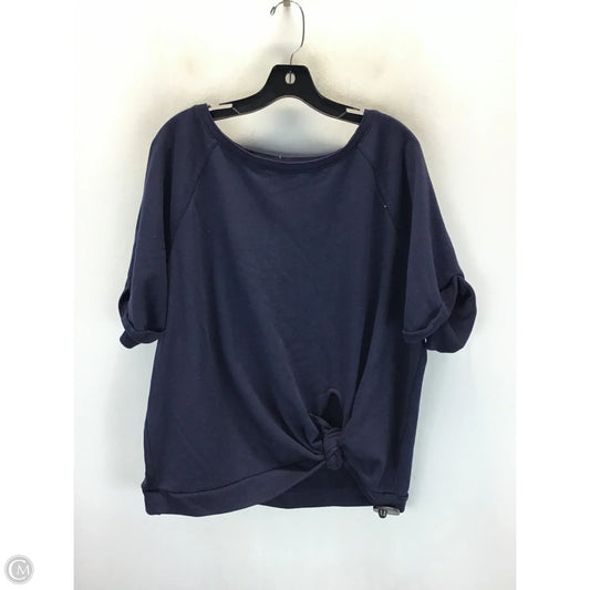 Top Short Sleeve By Gap In Navy, Size: Xxl