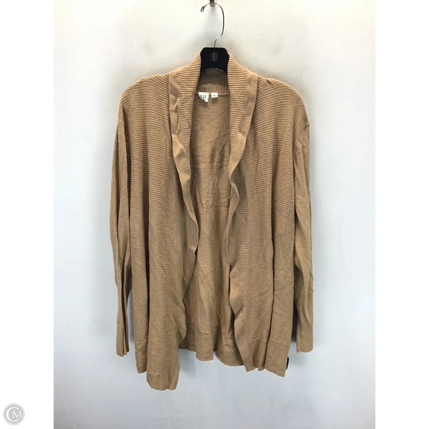 Sweater Cardigan By Gap In Tan, Size: Xxl