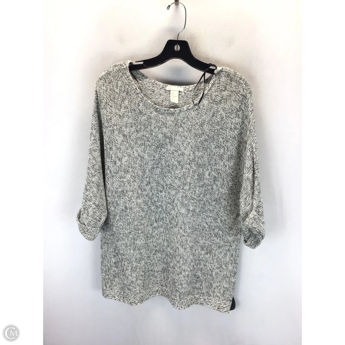 Sweater By H&m In Grey & White, Size: S