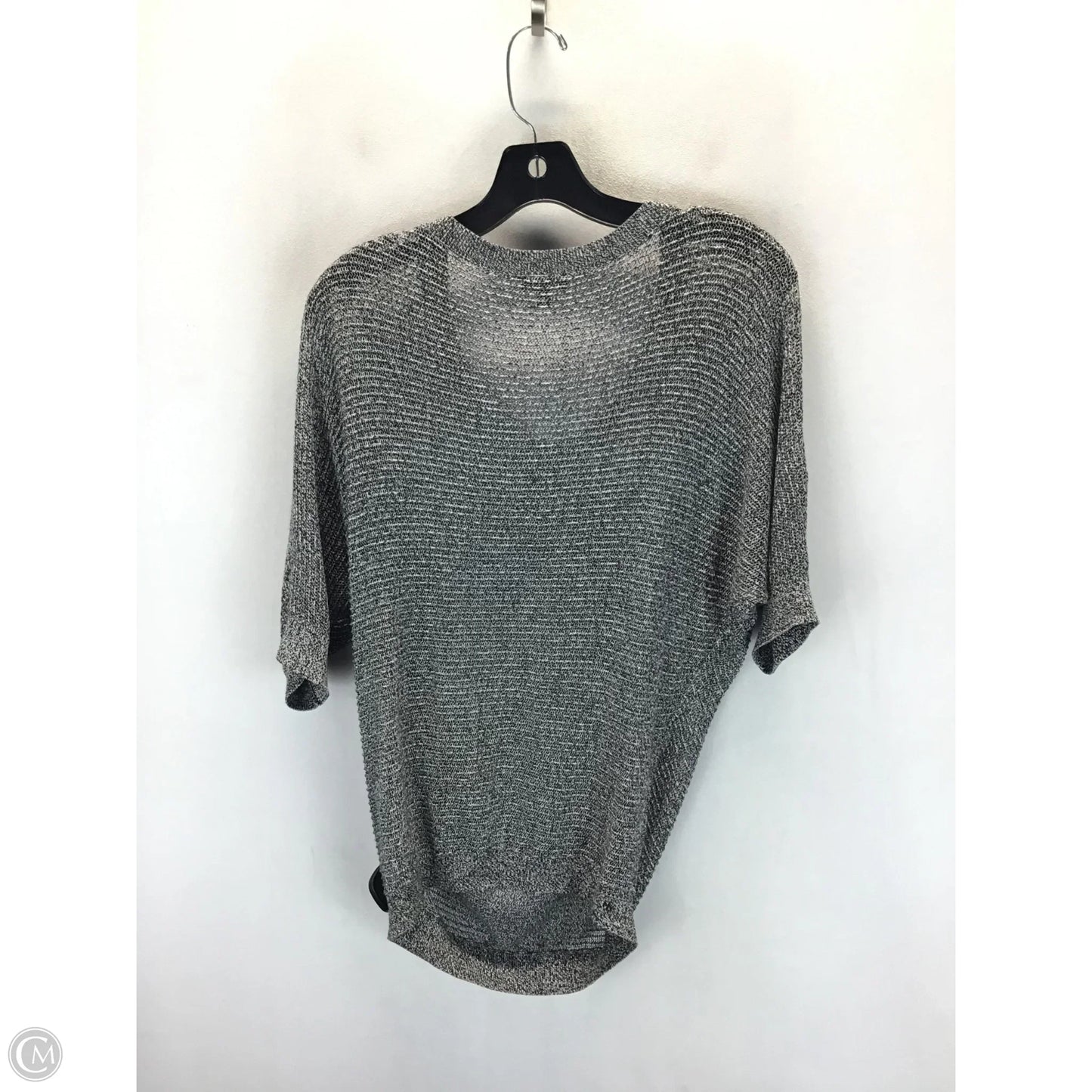 Top Short Sleeve By Express In Black & Grey, Size: S