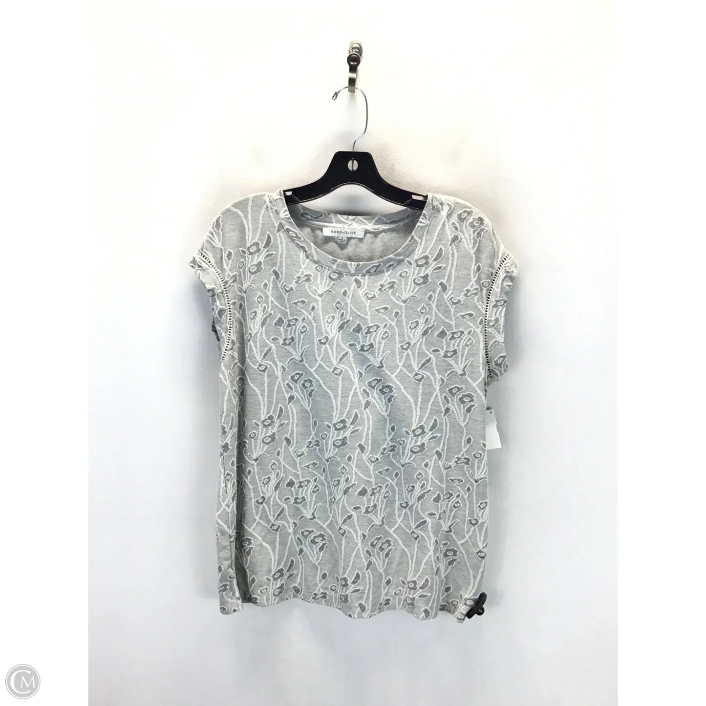 Top Sleeveless By Rose And Olive In Grey, Size: L