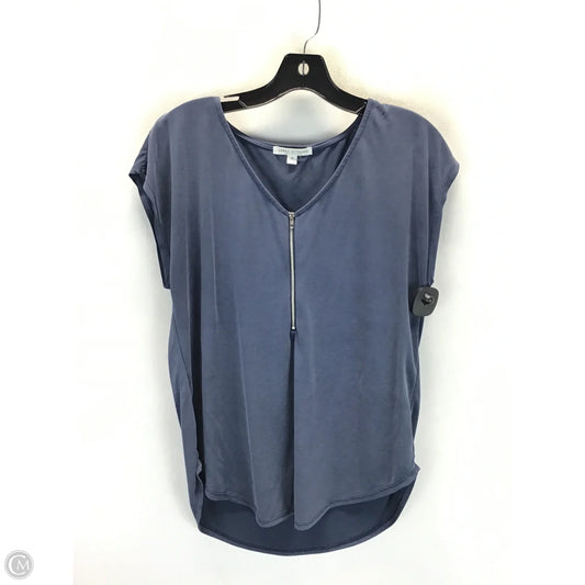 Top Sleeveless By Green Envelope In Blue, Size: M