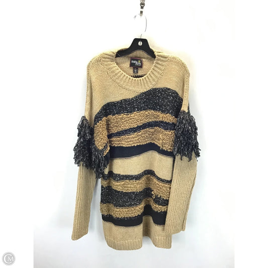 Sweater By Clothes Mentor In Black & Tan, Size: Xl
