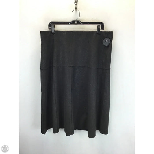 Skirt Midi By One 5 One In Black, Size: Xl